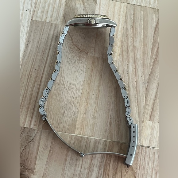 Rumours Ladies Watch Two Tone Bracelet Gold Tone Dial Gold Hands Markers - Picture 8 of 14